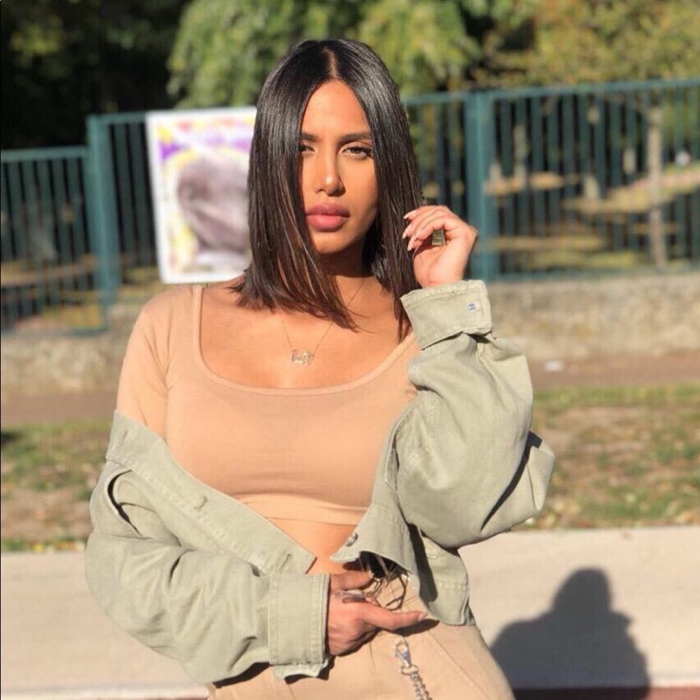 𝗡𝗪𝗧 𝗭𝗮𝗿𝗮 • Seamless Shapewear Crop Top Long Sleeve Beige XS-S